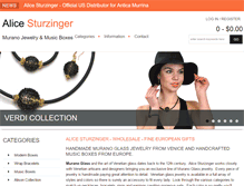 Tablet Screenshot of alicesturzinger.com